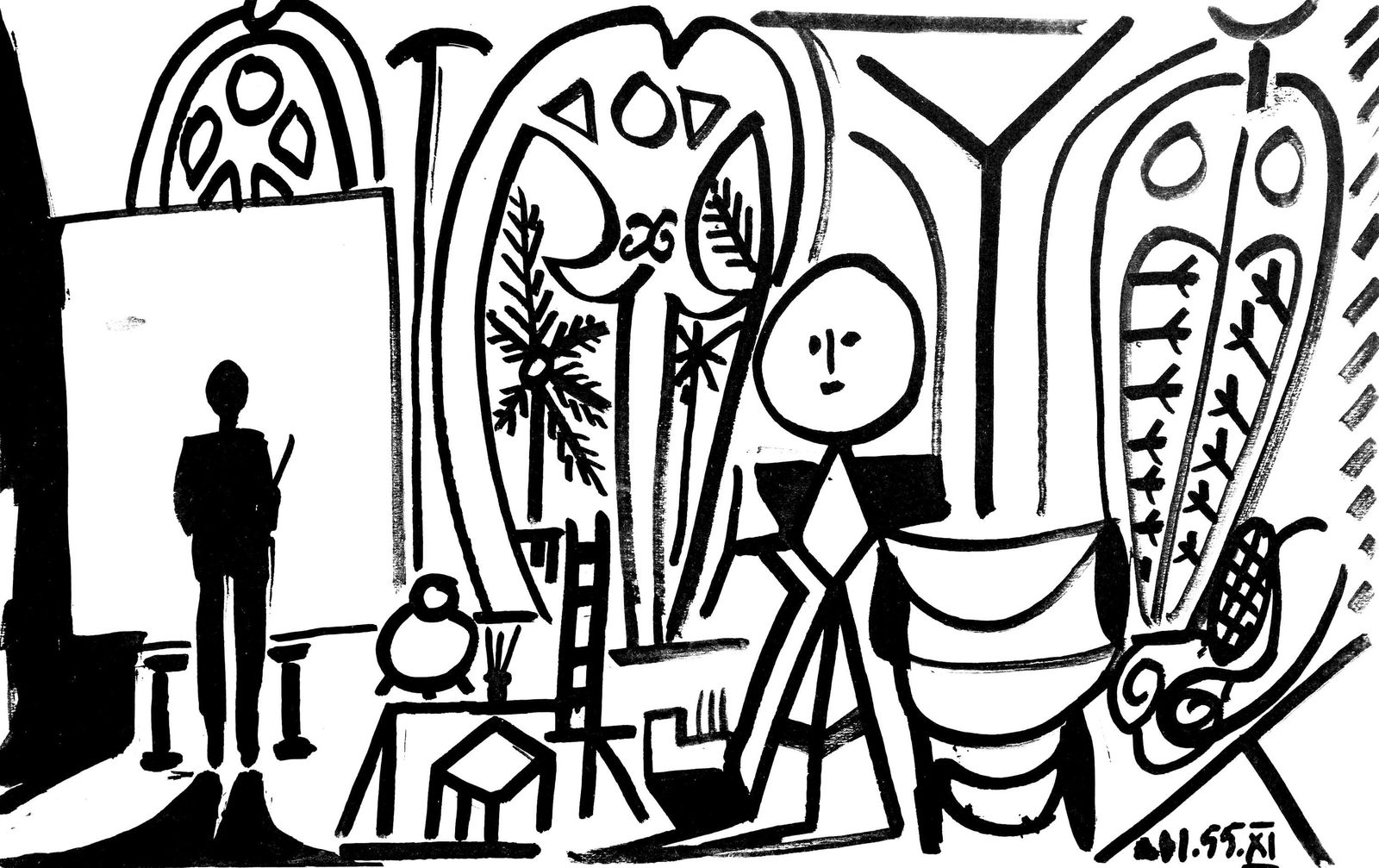 Pablo Picasso, Composition (Cramer 101), Carnet de la Californie, Limited Edition Collotype (1 of 4)