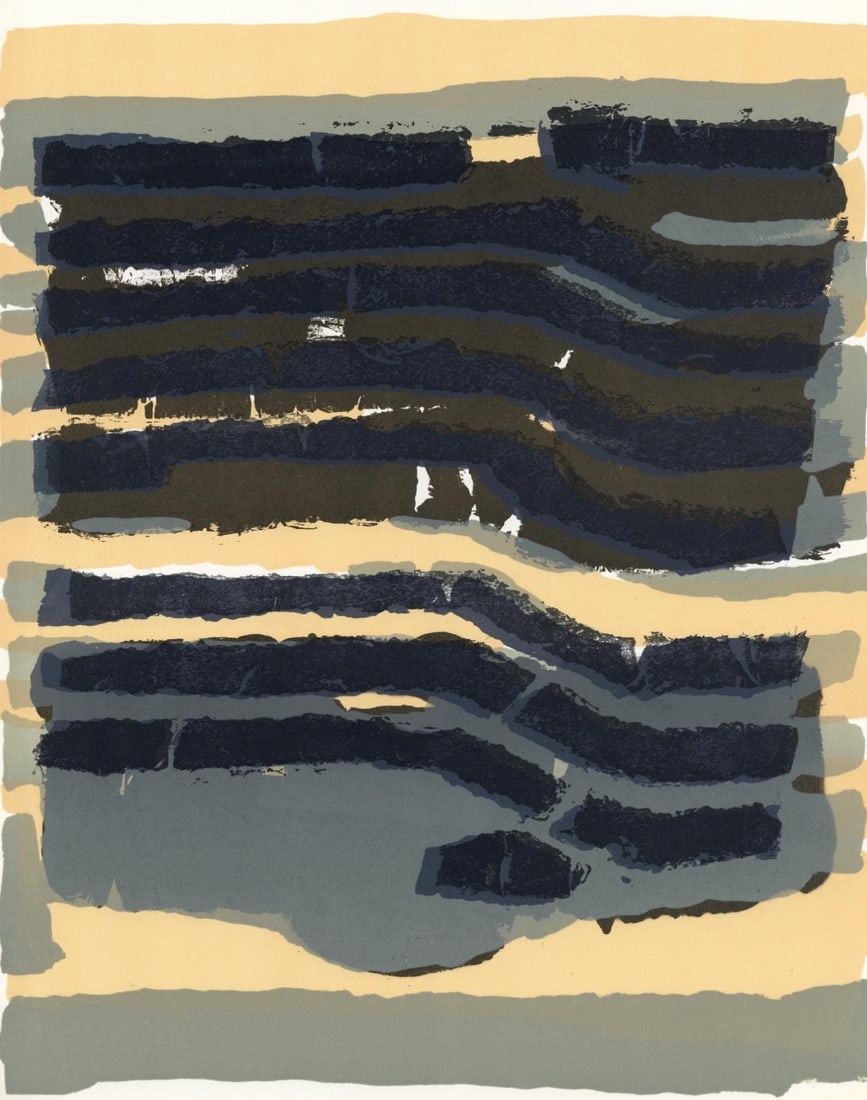 Raoul Ubac, Composition, Derriere le miroir, Limited Edition Lithograph (1 of 4)