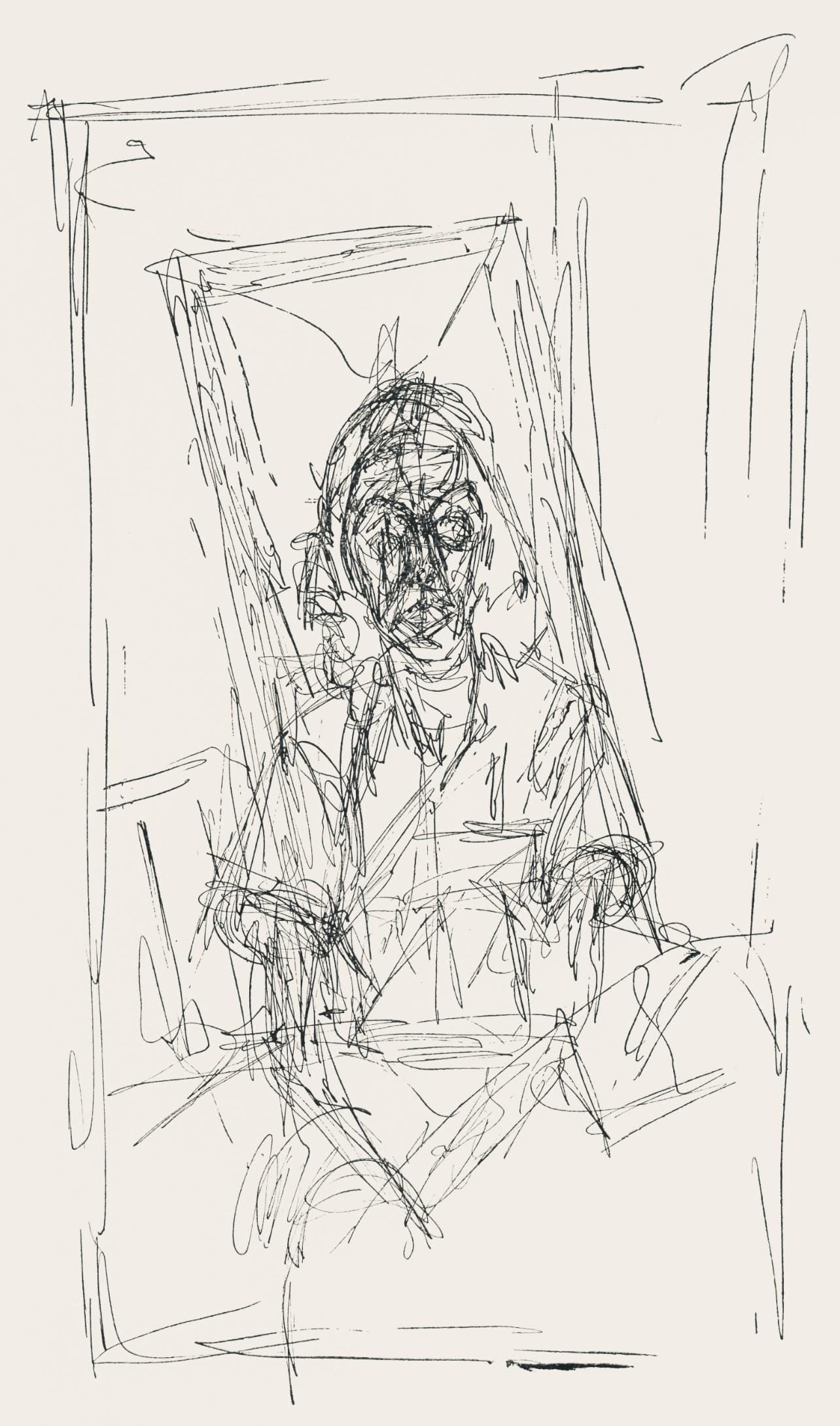 Alberto Giacometti, Composition, XXe siecle, Limited Edition Etching (1 of 4)
