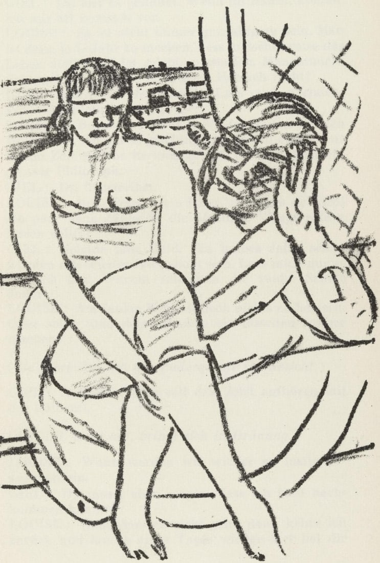 Max Beckmann, Composition (Gallwitz 286; Hofmaier 323-329; Rifkind 150 1-7), Der Mensch ist kein (1 of 4)