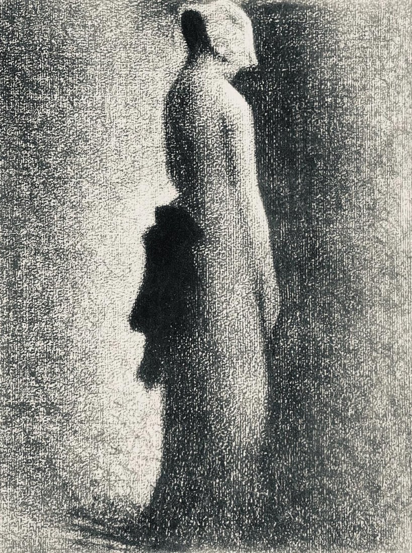 Georges Seurat, Le nœud noir, Seurat, Limited Edition Lithograph (1 of 4)