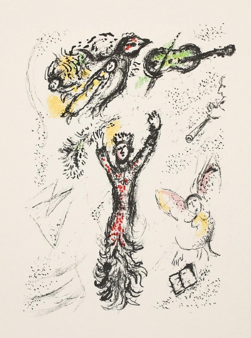 Marc Chagall, Composition (Mourlot 668-677), La Feerie et Le Royaume, Limited Edition Lithograph (1 of 4)