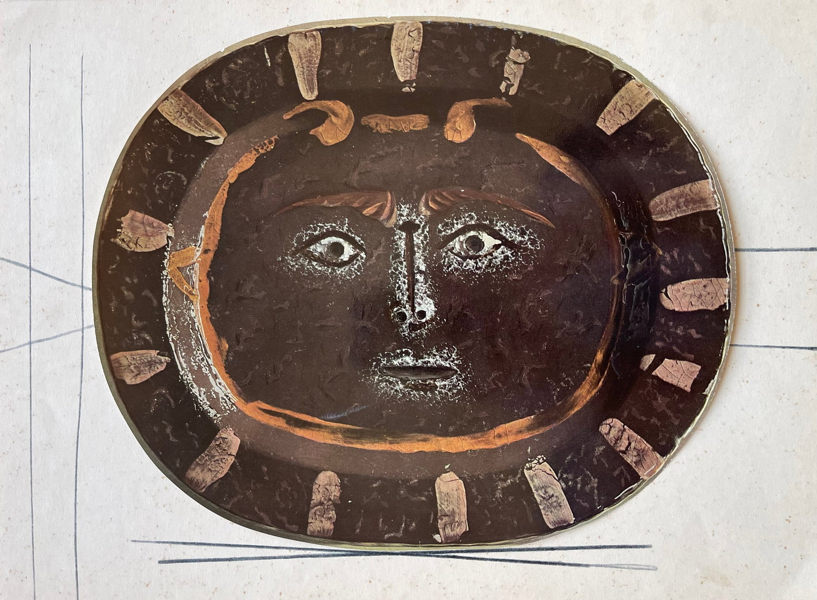 Pablo Picasso, etude pour la ceramique, Ceramiques de Picasso (Orozco 105), Limited Edition (1 of 4)