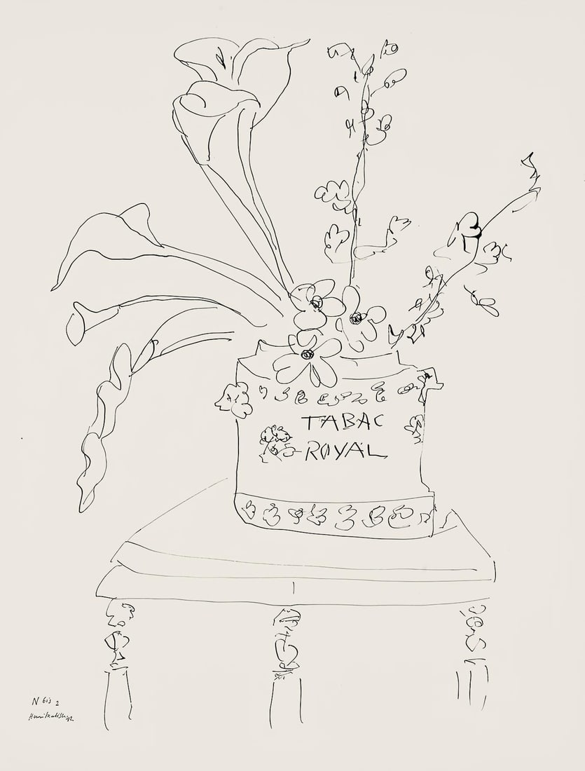 Henri Matisse, Serie N Gc'S, var. 2 (Duthuit 9), Henri Matisse, Dessins, Themes et variations, (1 of 4)