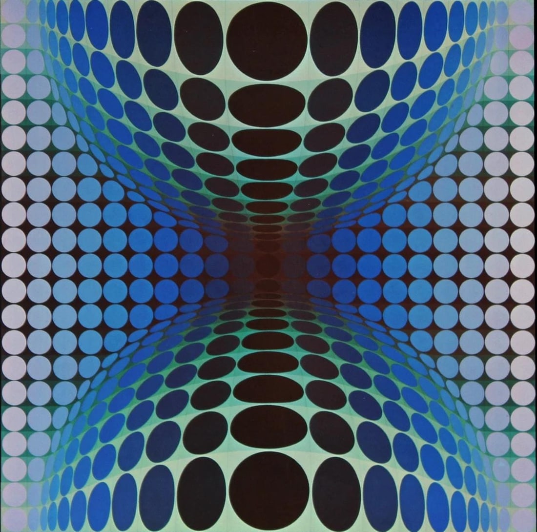 Victor Vasarely, Composition, Vega, Limited Edition Heliogravure (1 of 4)
