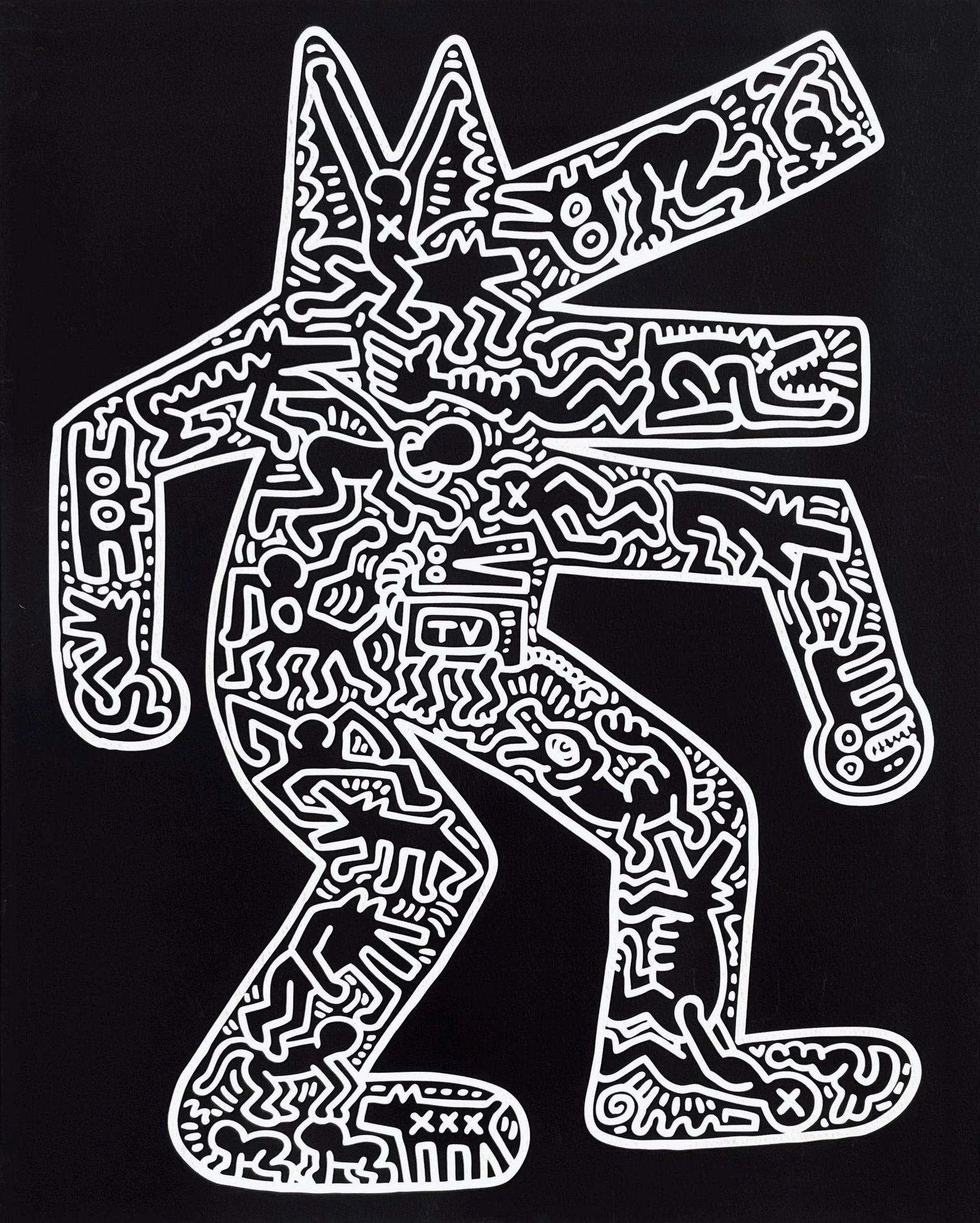 Keith Haring, Dog, Official Edition Silkscreen (1 of 4)