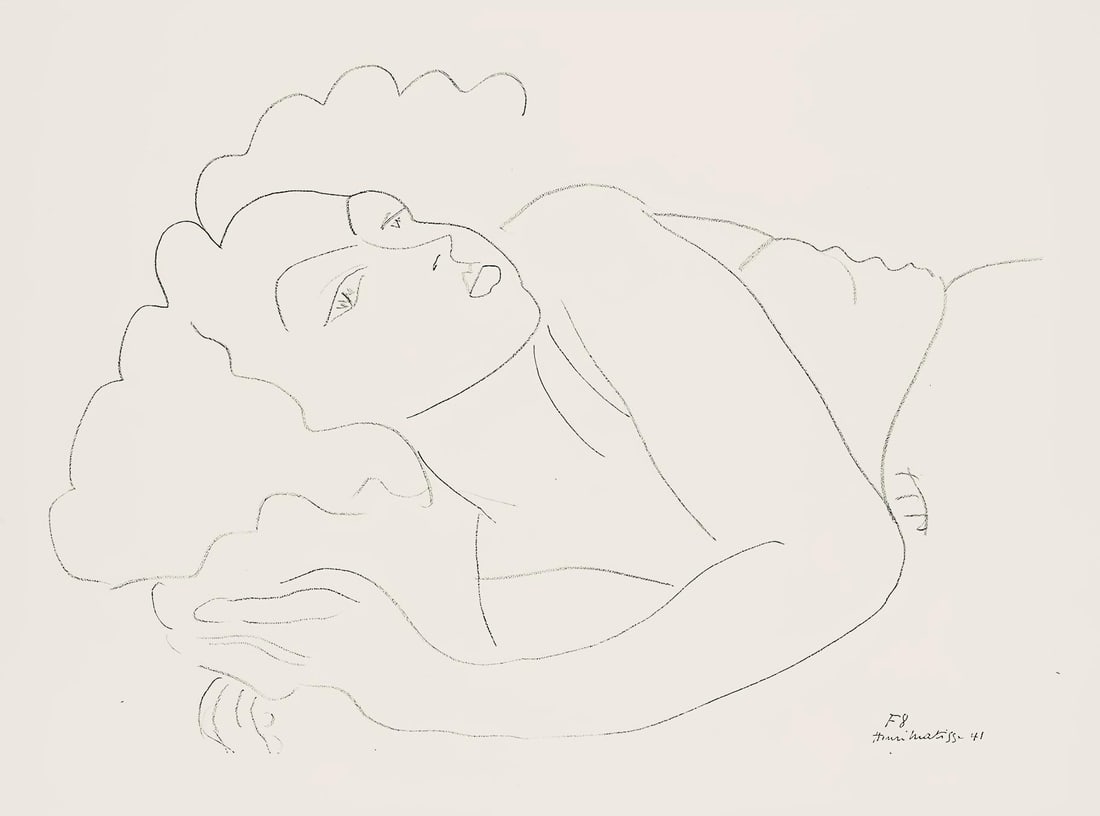 Henri Matisse, Serie F, var. 8 (Duthuit 9), Henri Matisse, Dessins, Themes et variations, Limited (1 of 4)