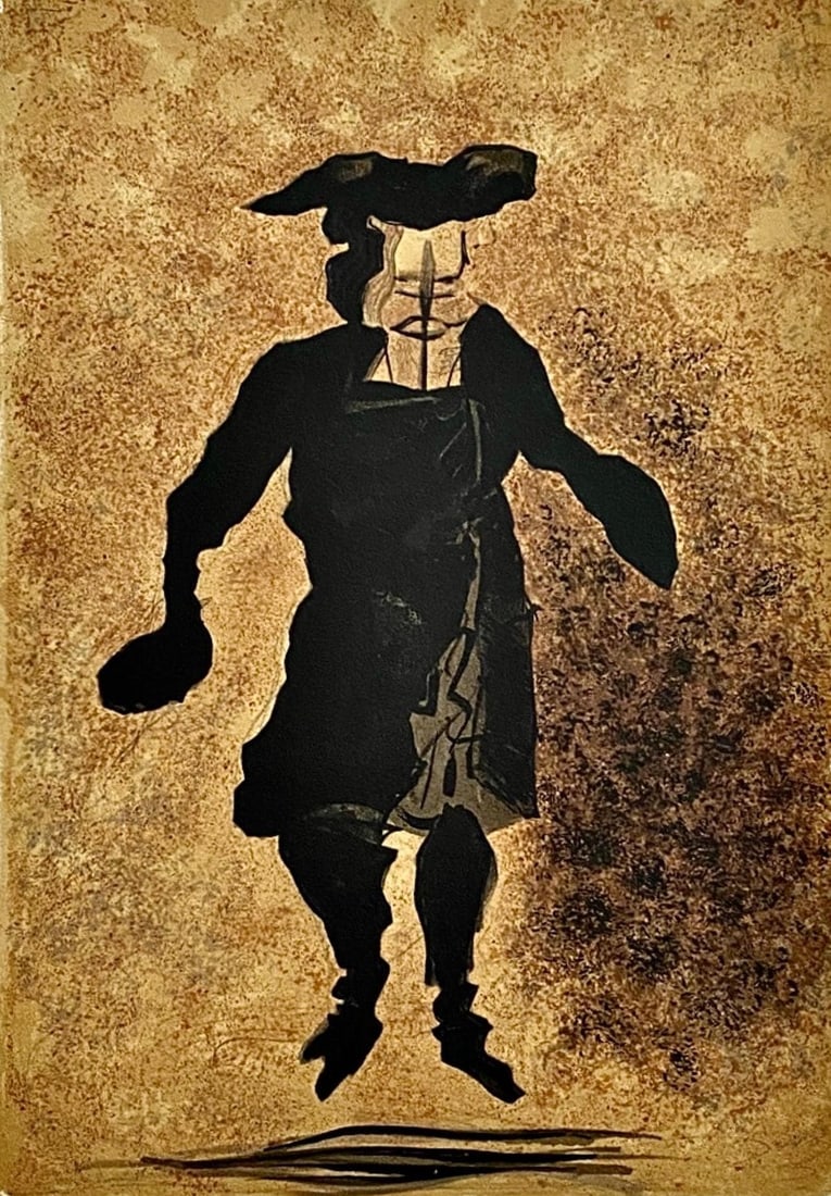 Georges Braque, Tartuffe (Mourlot 105), Regards sur Paris, Limited Edition Lithograph: Lithograph on velin d'Arches paper. Paper size: 15.5 x 12 inches. Excellent condition. Inscription: unsigned and unnumbered, as issued. Notes: from the folio, Regards sur Paris, 1962. Published by