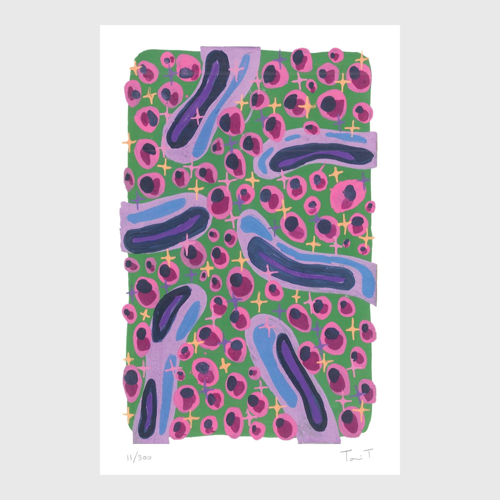 Lilac Drops with Magenta Dots (1 of 4)