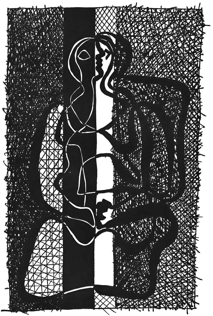 Pablo Picasso, Composition (Johnson/Vollard 193; Monod 10485), Helene chez Archimede, Limited (1 of 4)