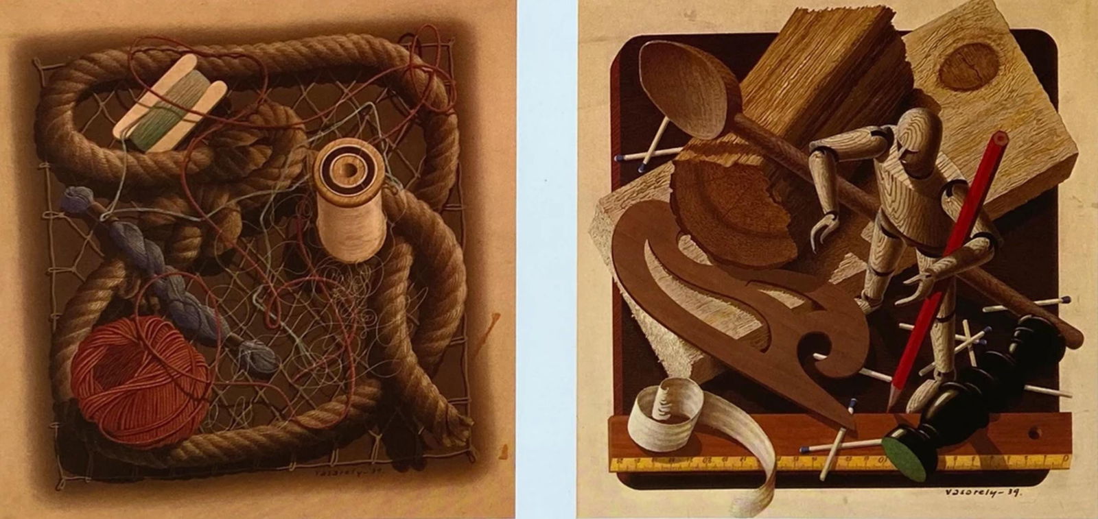 Victor Vasarely, Composition, Graphismes I, Limited Edition Heliogravure: Heliogravure on 280 gm M2 gloss paper. Paper Size: 10.63 x 10.63 inches. Excellent condition. Notes: From the folio, Graphismes I, 1977. Published and printed by Editions du Griffon, Neuchatel, Switze