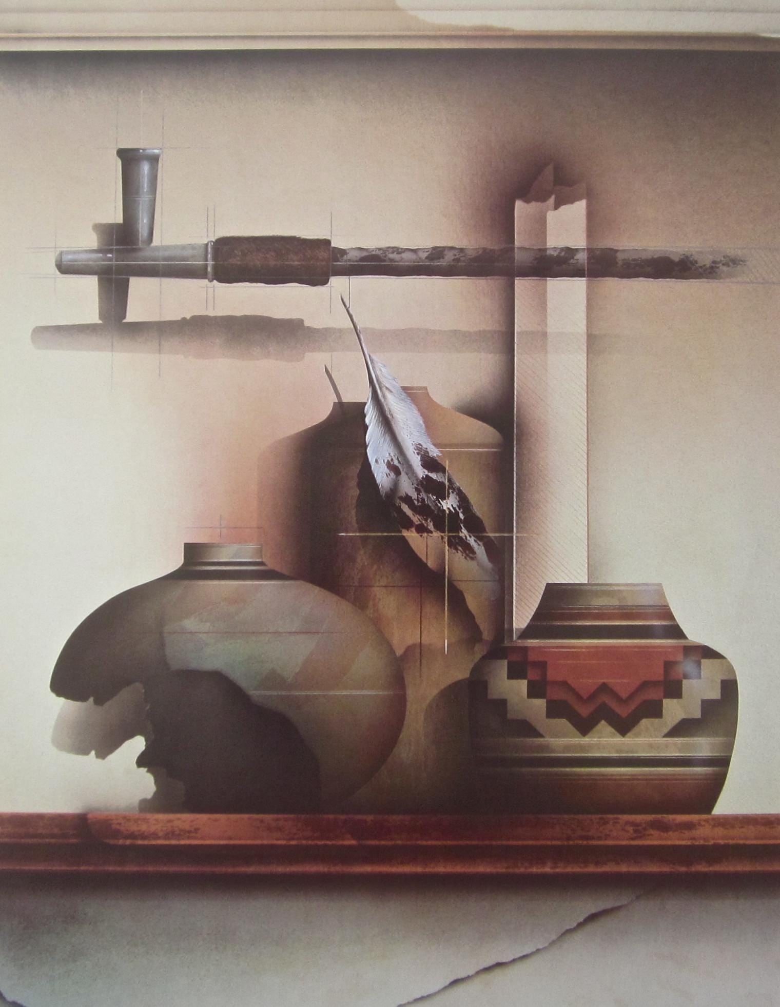 James Carter, Indian Summer, Original Edition Offset Lithograph: Offset lithograph on archival paper. Paper size: 28 x 24 inches. Excellent condition. Inscription: Unsigned and unnumbered, as issued. Notes: From Published and printed by Touchstone Publishers of Del