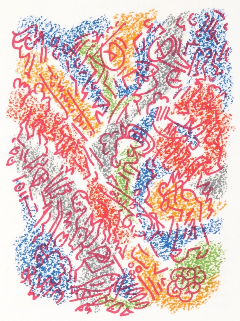 Andre Masson, Composition (Cramer 97), Une Etoile de Craie, Limited Edition Lithograph (1 of 4)