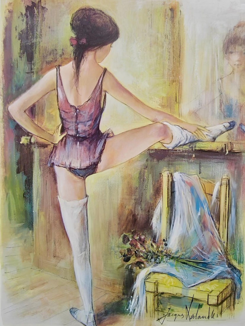 Jacques Lalande, La repetition, Original Edition Offset Lithograph (1 of 4)