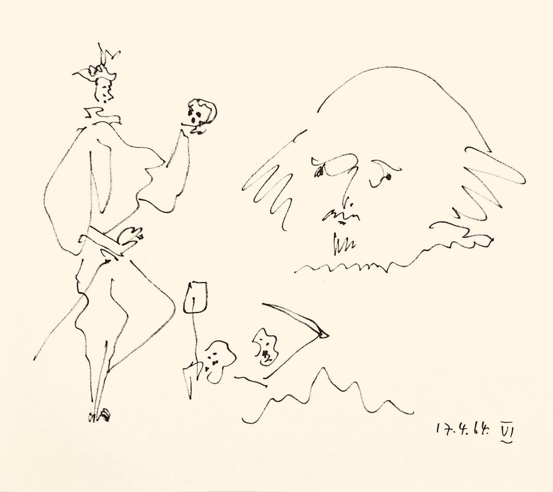Pablo Picasso, Shakespeare VI (Bloch 1197), Picasso-Aragon Shakespeare, Limited Edition Lithograph (1 of 4)