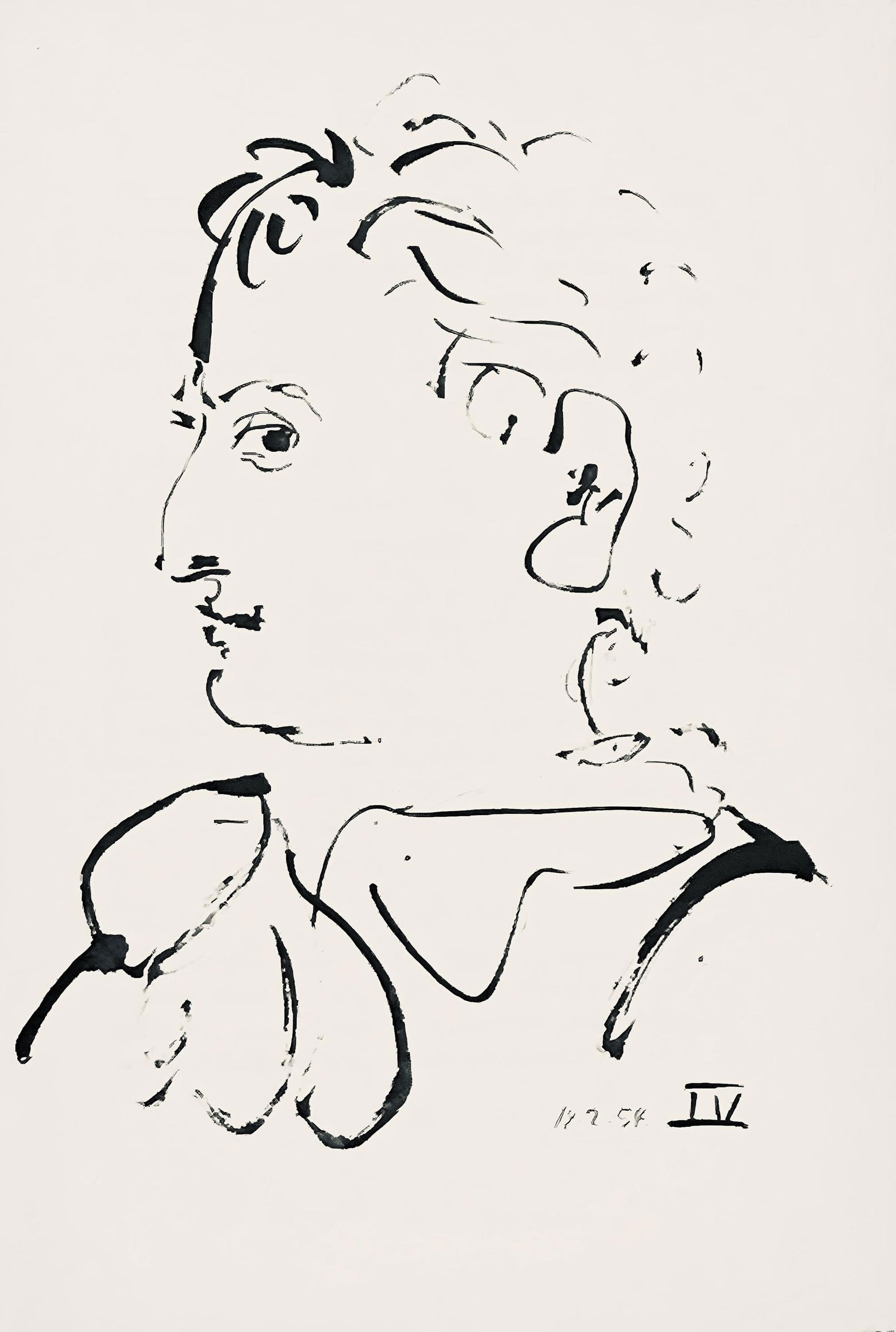 Pablo Picasso, Composition (Horodisch B19), Mystification, Limited Edition Lithograph (1 of 4)