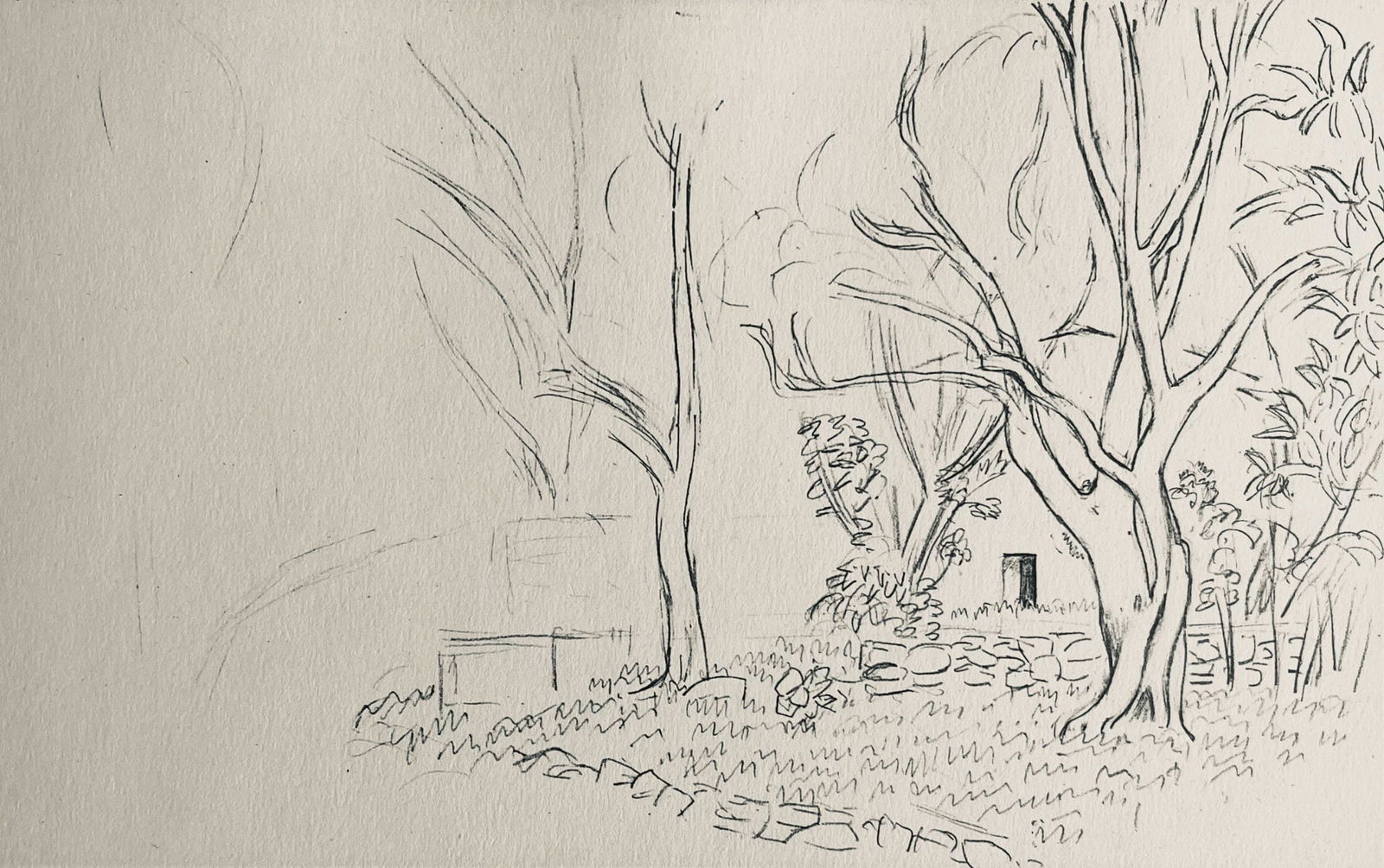 Henri Matisse, Composition (Dutel 3), Dessins de Henri-Matisse, Limited Edition Lithograph: Lithograph on velin Lafuma paper. Unsigned and unnumbered. Paper Size: 10 x 8 inches. Excellent condition. Notes: From the album, Dessins de Henri-Matisse, 1925. Published by Editions des Quatre