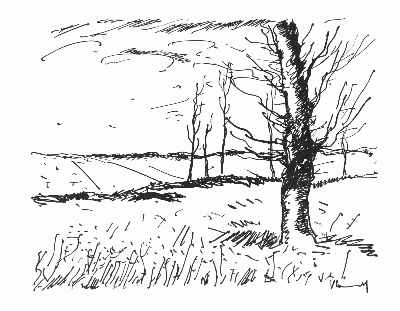 Maurice de Vlaminck, Vallee de l'Avre (Walterskirchen 277), Vlaminck, Signed, Limited Edition: Lithograph on velin paper. Inscription: Signed in the plate and unnumbered, as issued. Paper Size: 9.5 x 12.25 inches; image size: 8.3 x 10.6 inches. Catalogue raisonne references: Walterskirchen, Kat