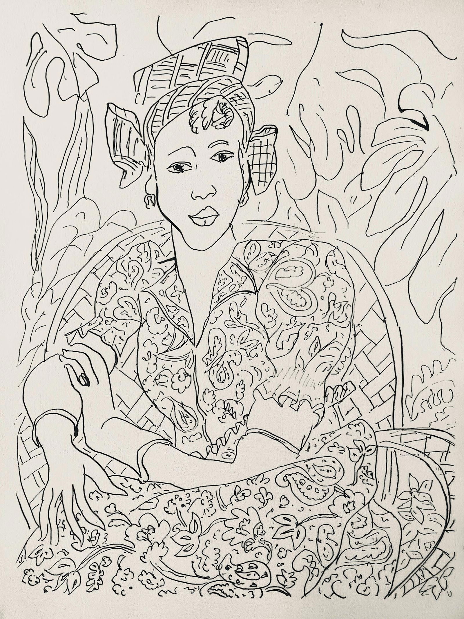 Henri Matisse, Composition, Dessins de Matisse, Hommage no2, Limited Edition Lithograph (1 of 4)