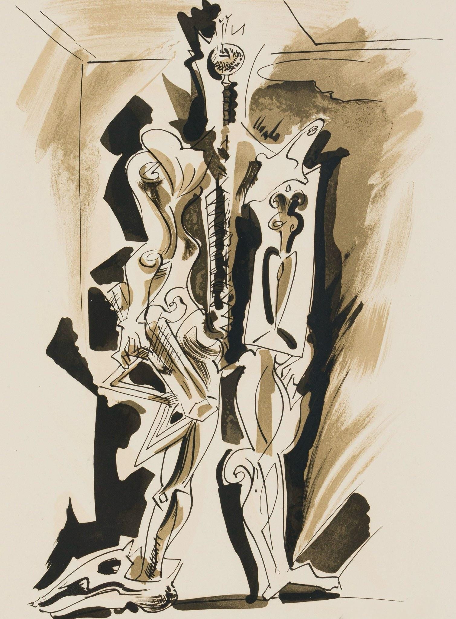 Andre Masson, Composition, XXe siecle, Limited Edition Lithograph (1 of 4)