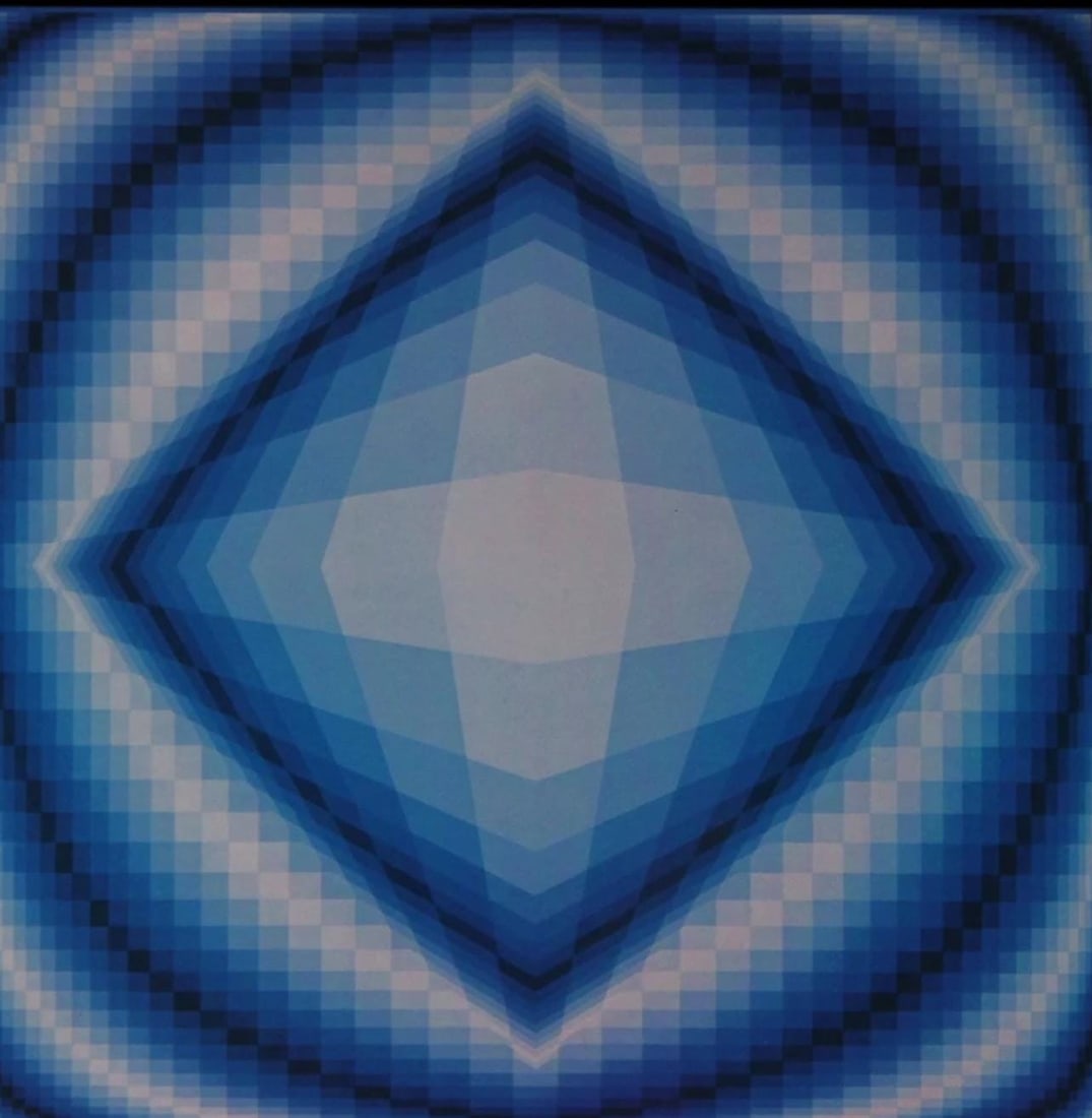 Victor Vasarely, Composition, Octogone, Limited Edition Heliogravure (1 of 4)