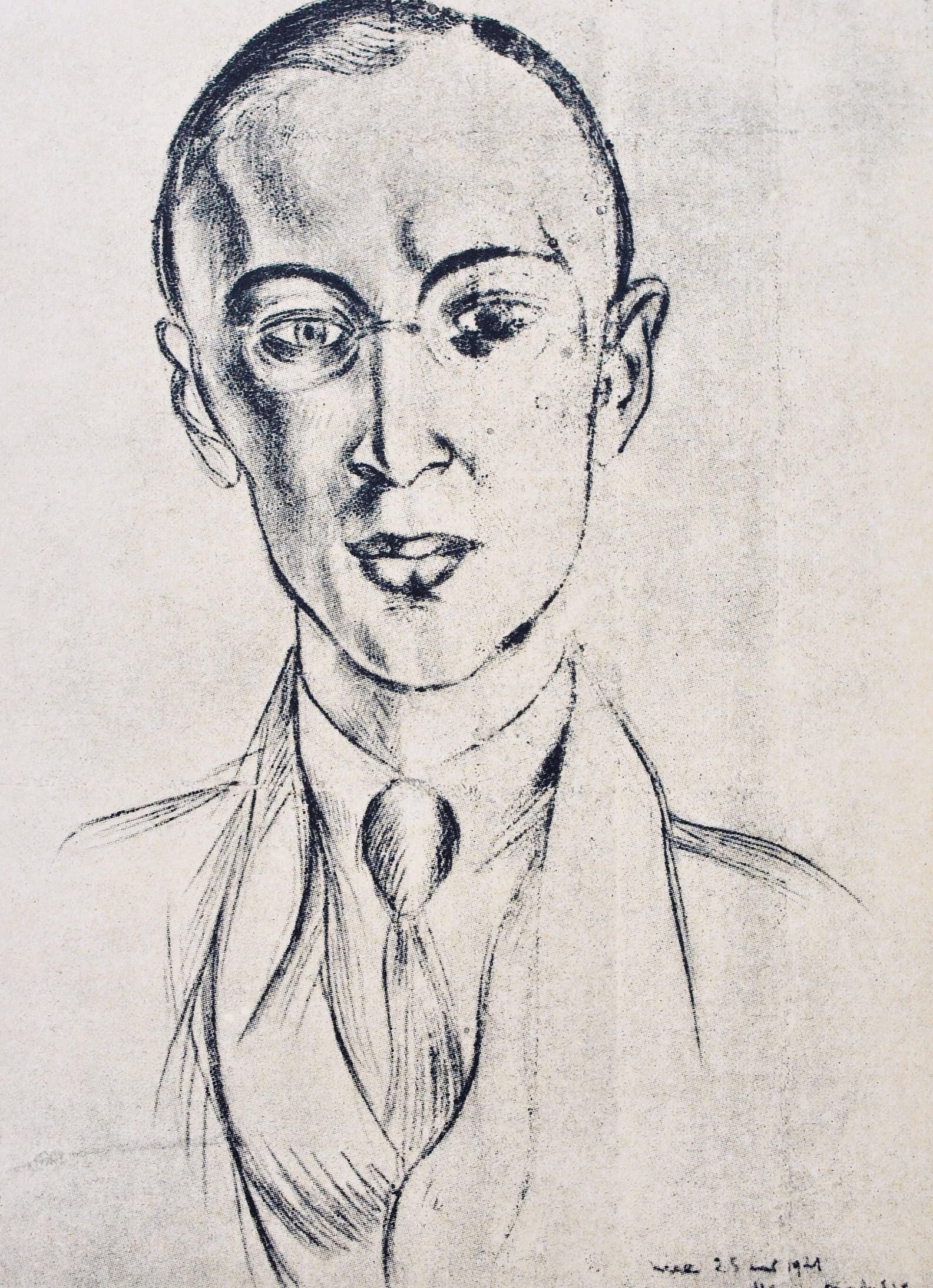 Henri Matisse, Serge Prokofieff, Portraits par Henri Matisse, Limited Edition Heliogravure (1 of 4)