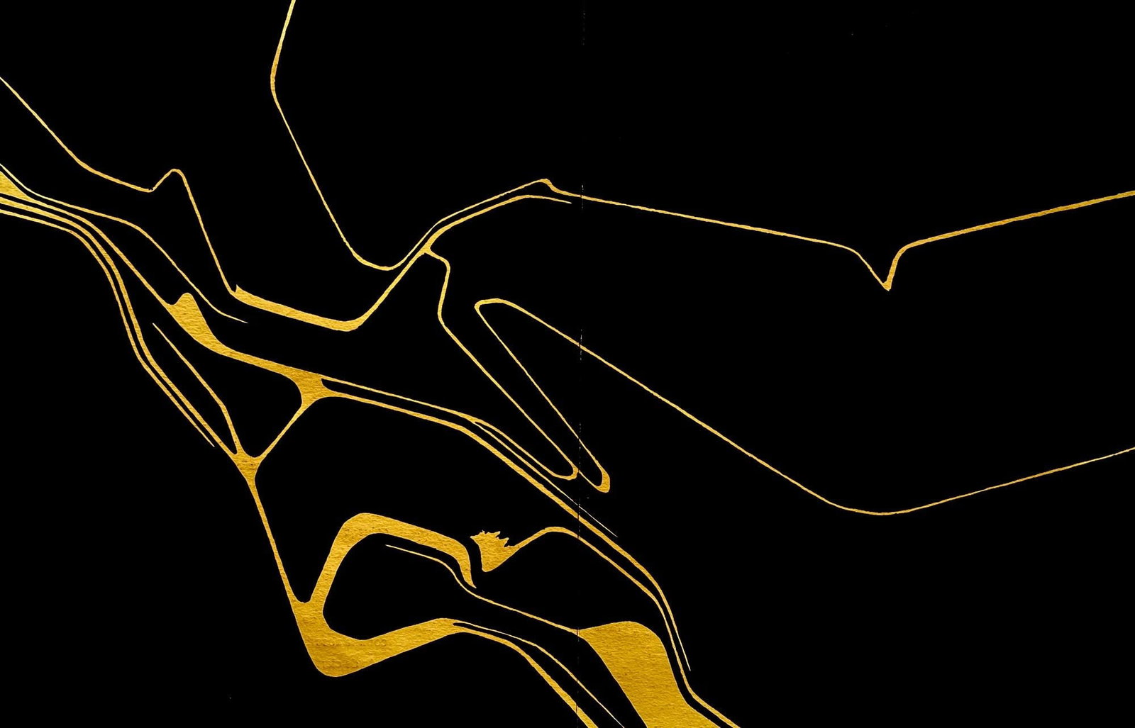 Pablo Palazuelo, Composition, Derriere le miroir, Limited Edition Lithograph: Lithograph on velin paper. Paper size: 15 x 22 inches. Excellent condition, with centerfold, as issued. Inscription: Unsigned and unnumbered, as issued. Notes: From Derriere le miroir, Hommage a Aime