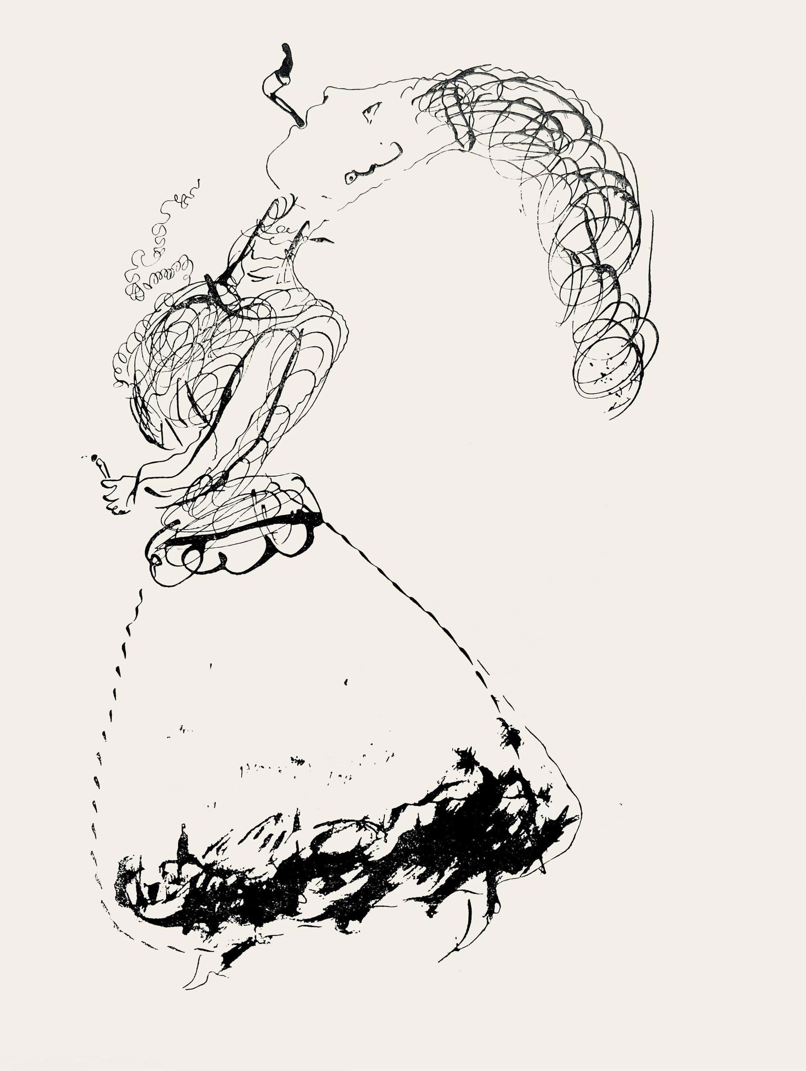 Marc Chagall, Composition, Suite Provinciale avec 92 dessins inedits de Marc Chagall, Limited: Lithograph on velin de Rives paper. Unsigned and unnumbered, as issued. Paper Size: 9.75 x 7.5 inches. Excellent condition, with text on verso, as issued. Notes: From the album, Suite Provinciale avec