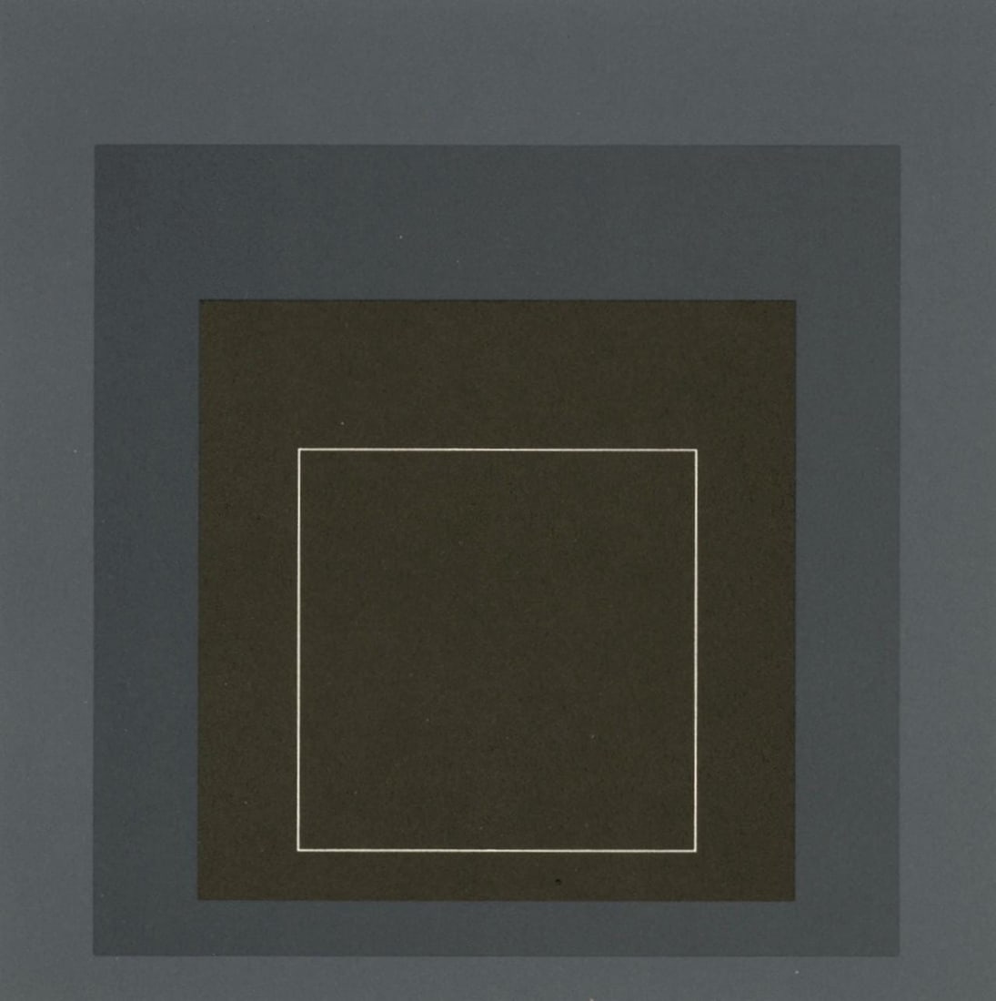 Josef Albers, Homage to the Square, Josef Albers: White Line Squares, Limited Edition Lithograph (1 of 4)