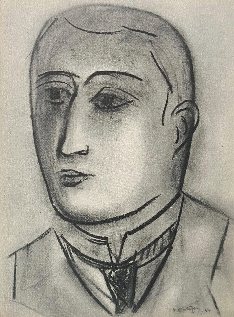 Henri Matisse, Composition, Dessins de Matisse, Hommage no2, Limited Edition Lithograph: Lithograph on velin Johannot d'Annonay paper. Paper Size: 12.83 x 9.84 inches. Excellent condition. Inscription: Signed in the plate and unnumbered, as issued. Notes: From the folio, Hommage No.2, Des