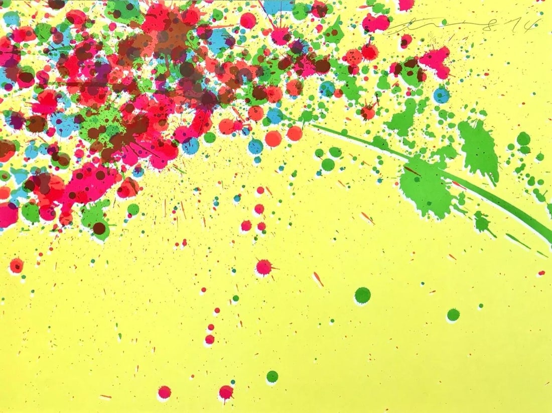 Walasse Ting, Jaune, Good Morning, Limited Edition Lithograph (1 of 4)