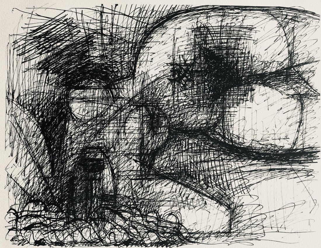 Marcel Gromaire, Composition, Gromaire, Limited Edition Lithograph (1 of 4)