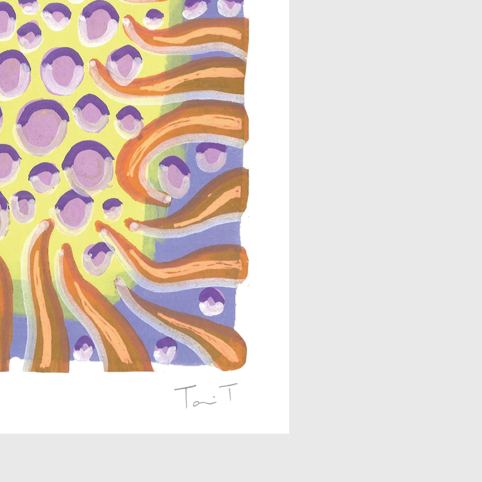 Orange Drops with Diamond Dots - 3