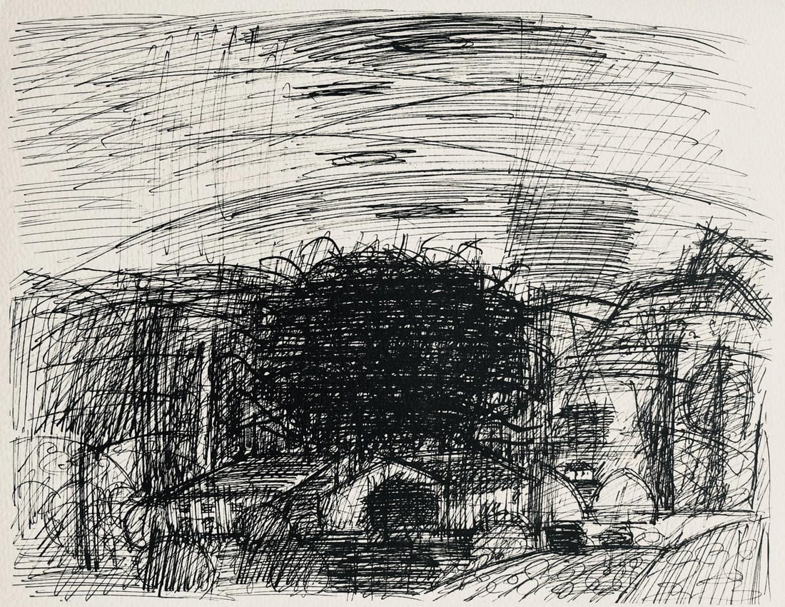 Marcel Gromaire, Composition, Gromaire, Limited Edition Lithograph (1 of 4)