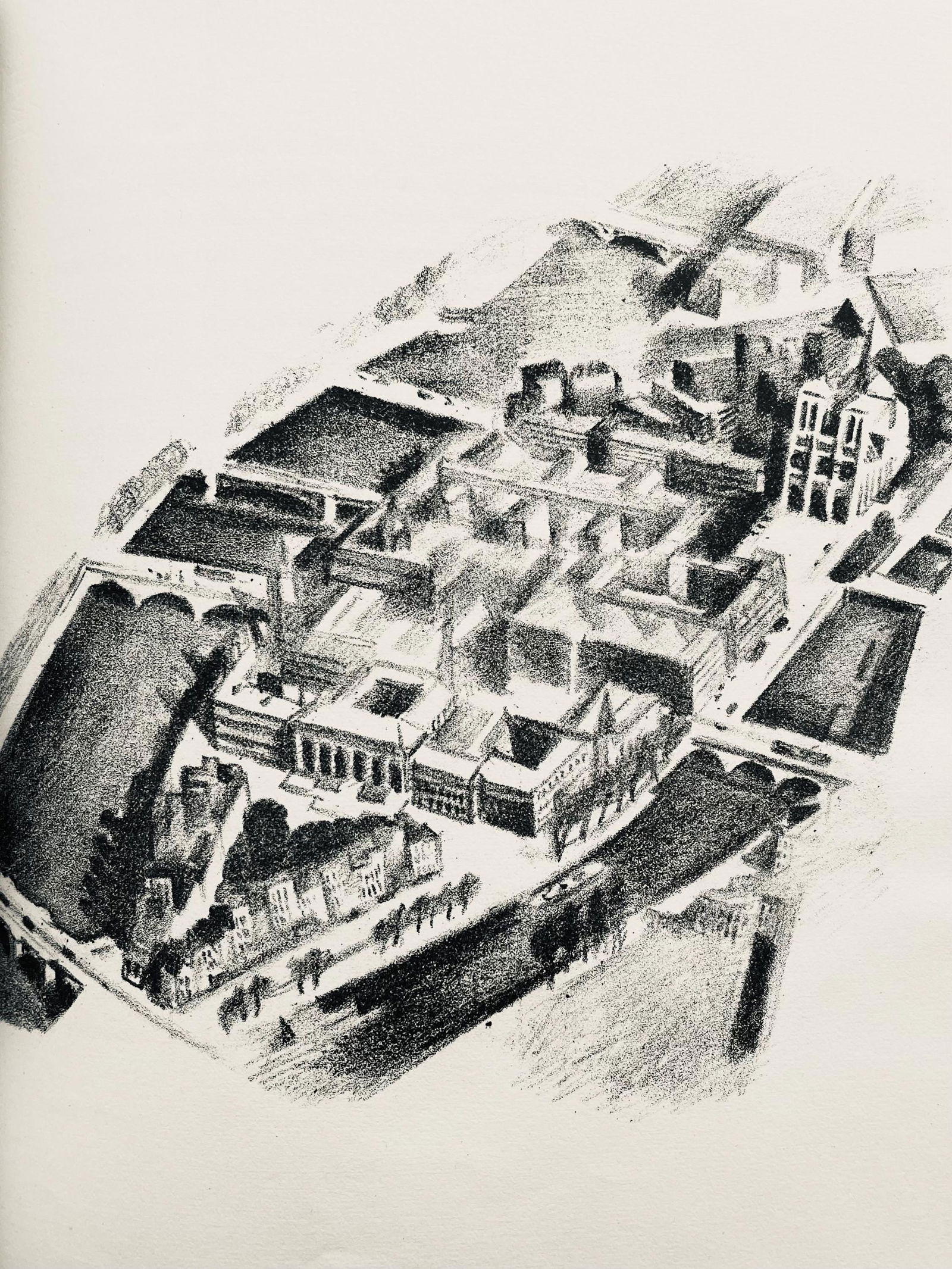 Robert Delaunay, La Cite (Habasque 720-728), Allo! Paris!, Limited Edition Lithograph (1 of 4)