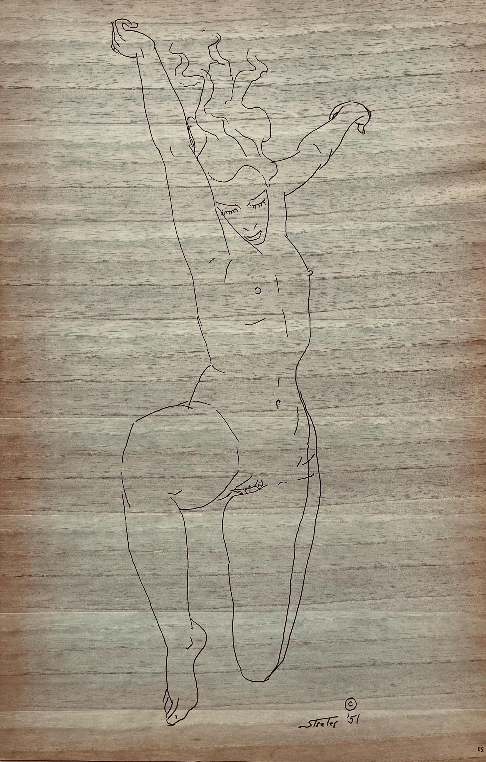 Henry Strater, Composition, 24 Drawings by Henry Strater, Limited Edition Lithograph (1 of 4)