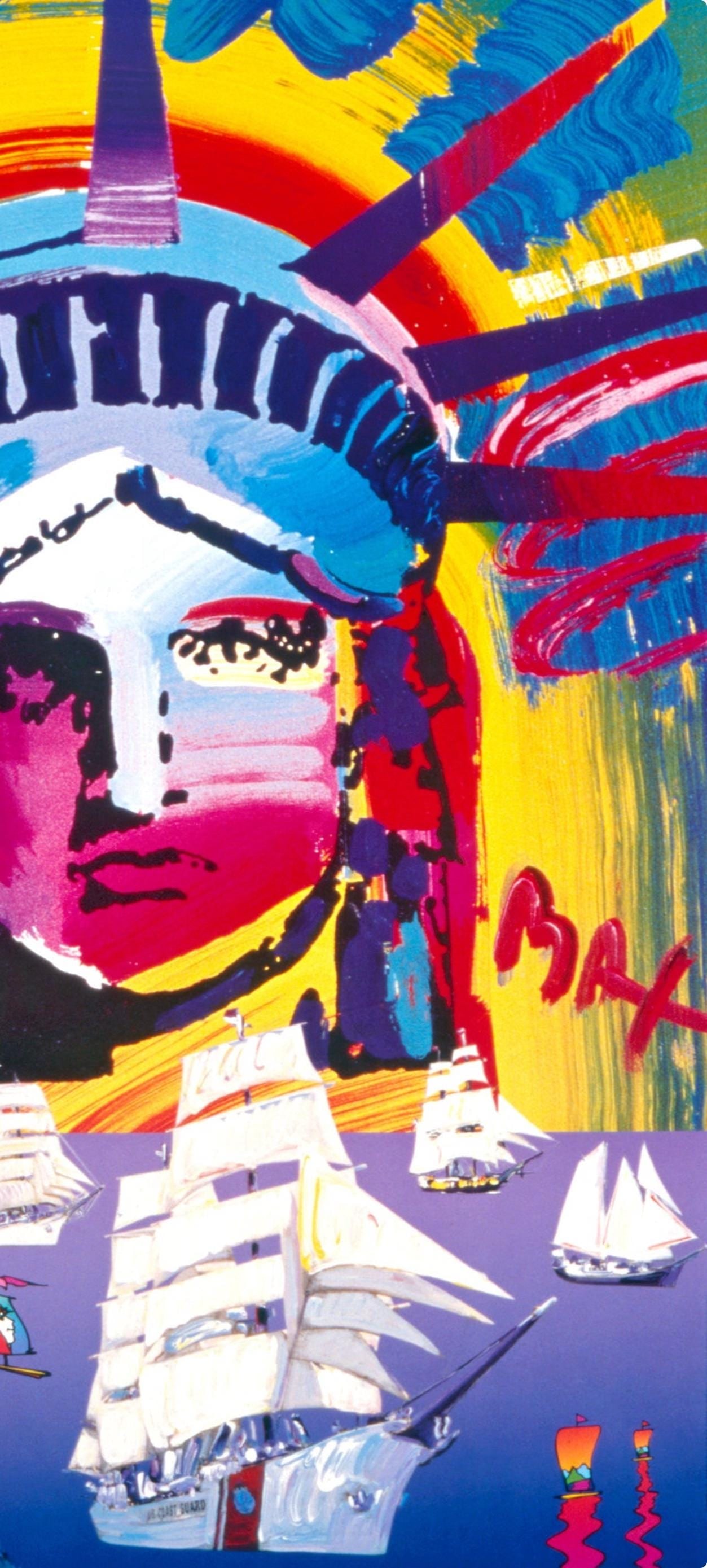 Peter Max, OPSAIL, 2000, Hand Signed, Official Edition Offset Lithograph - 4