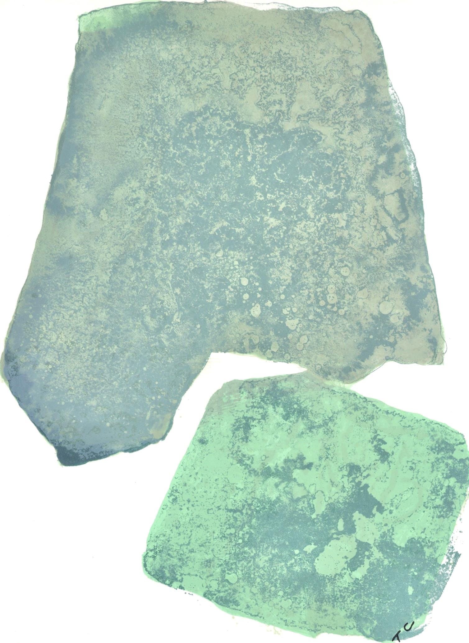 Pierre Tal-Coat, Composition, Hommage a Aime et Marguerite Maeght, Derriere le miroir, Limited: Lithograph on velin paper. Paper Size: 15 x 11 inches. Inscription: Signed in the plate and unnumbered, as issued. Notes: From the folio, Derriere le miroir, N deg 250, Hommage a Aime et Marguerite Ma