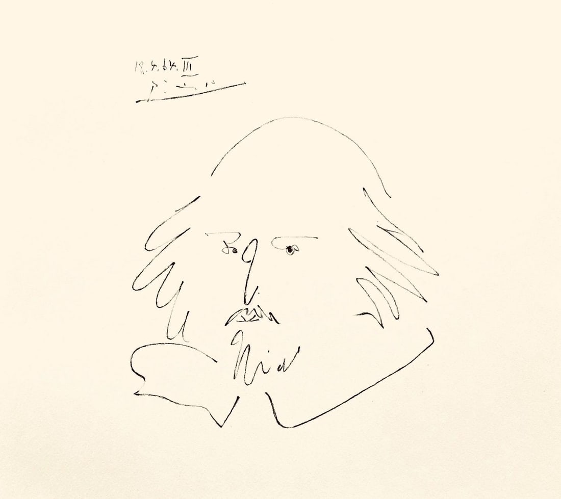 Pablo Picasso, Shakespeare XII (Bloch 1197), Picasso-Aragon Shakespeare, Limited Edition Lithograph (1 of 4)