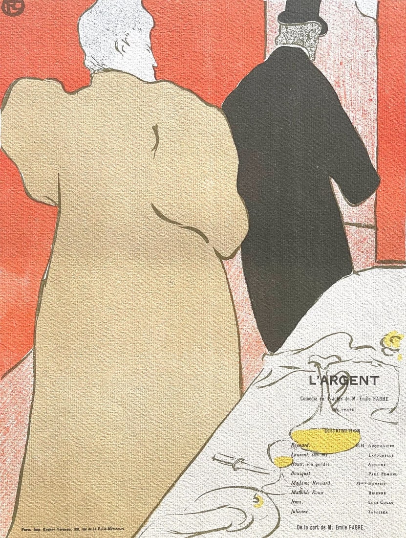 Henri de Toulouse-Lautrec, Monsieur et Dame, TLautrec, Philadelphia Museum of Art, Limited Edition (1 of 4)