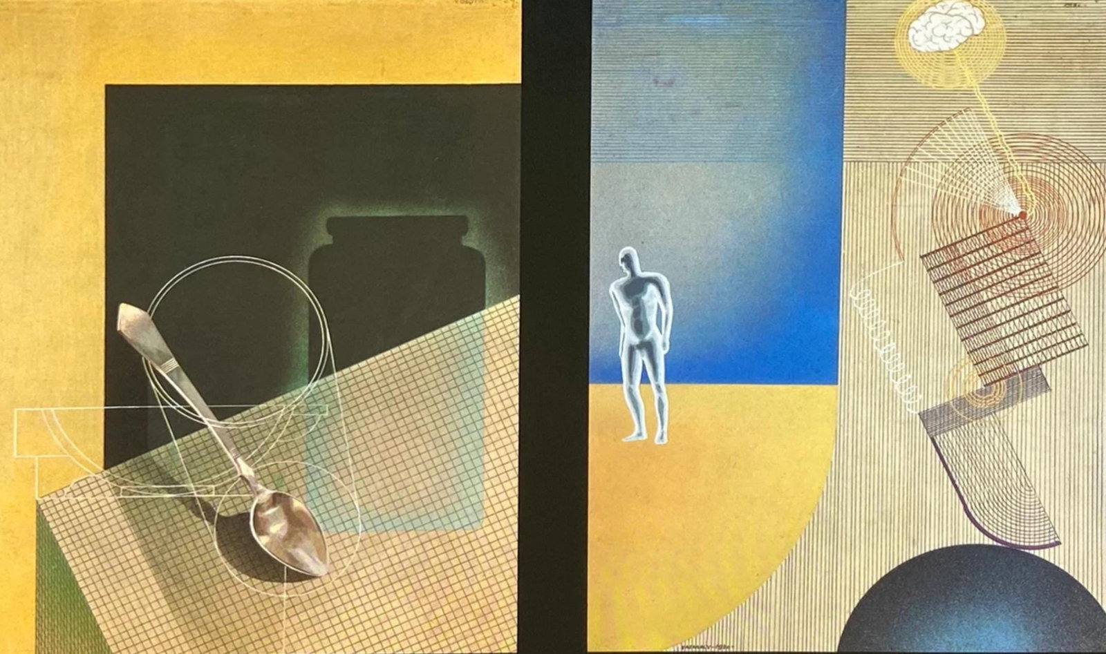 Victor Vasarely, Composition, Graphismes I, Limited Edition Heliogravure: Heliogravure on 280 gm M2 gloss paper. Paper Size: 10.63 x 10.63 inches. Excellent condition. Notes: From the folio, Graphismes I, 1977. Published and printed by Editions du Griffon, Neuchatel, Switze
