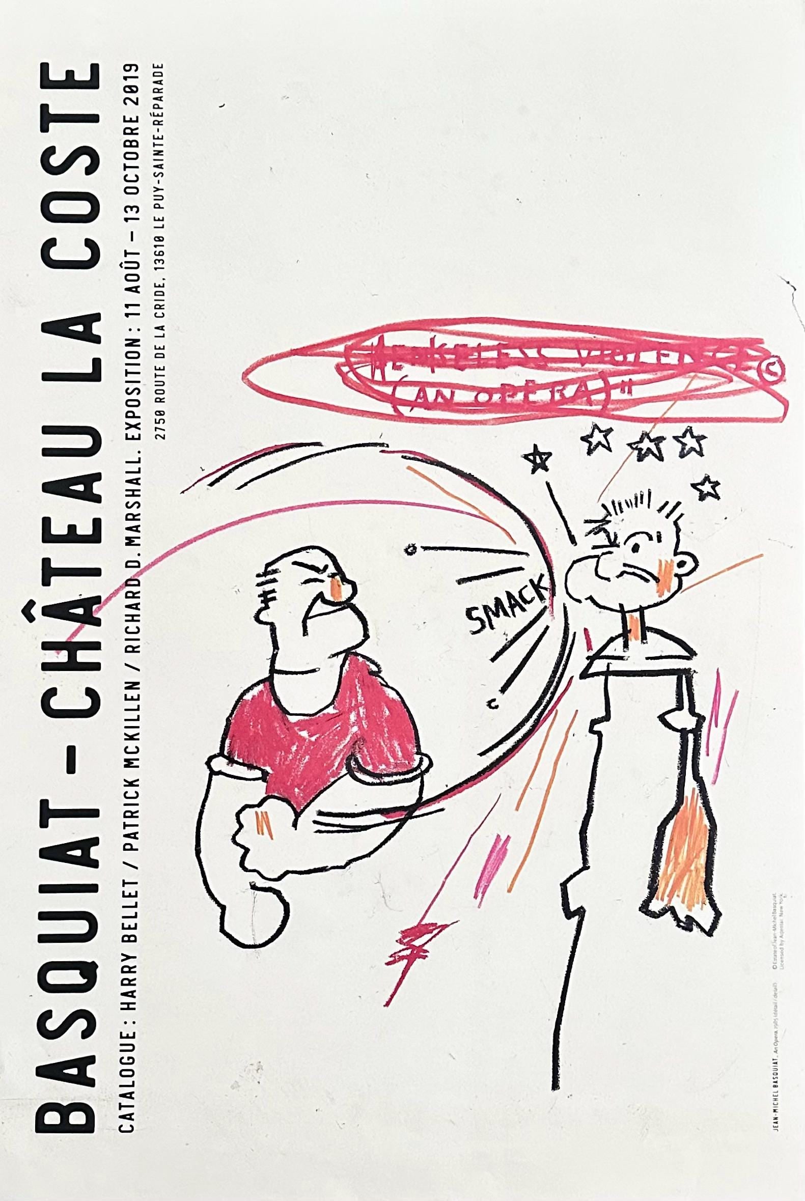 Jean-Michel Basquiat, Chateau La Coste, Exposition: 11 aout - 13 octobre 2019, Official Edition: Offset lithograph on wove paper. Paper Size: 23.75 x 15.75 inches. Inscription: Unsigned and unnumbered, as issued. Condition: Excellent. Notes: Licensed by Artestar, New York; published and printed b