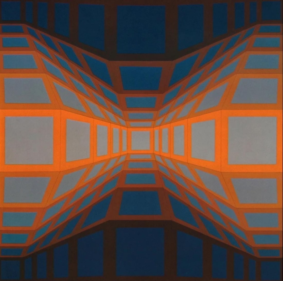 Victor Vasarely, Composition, Damier, Limited Edition Heliogravure (1 of 4)