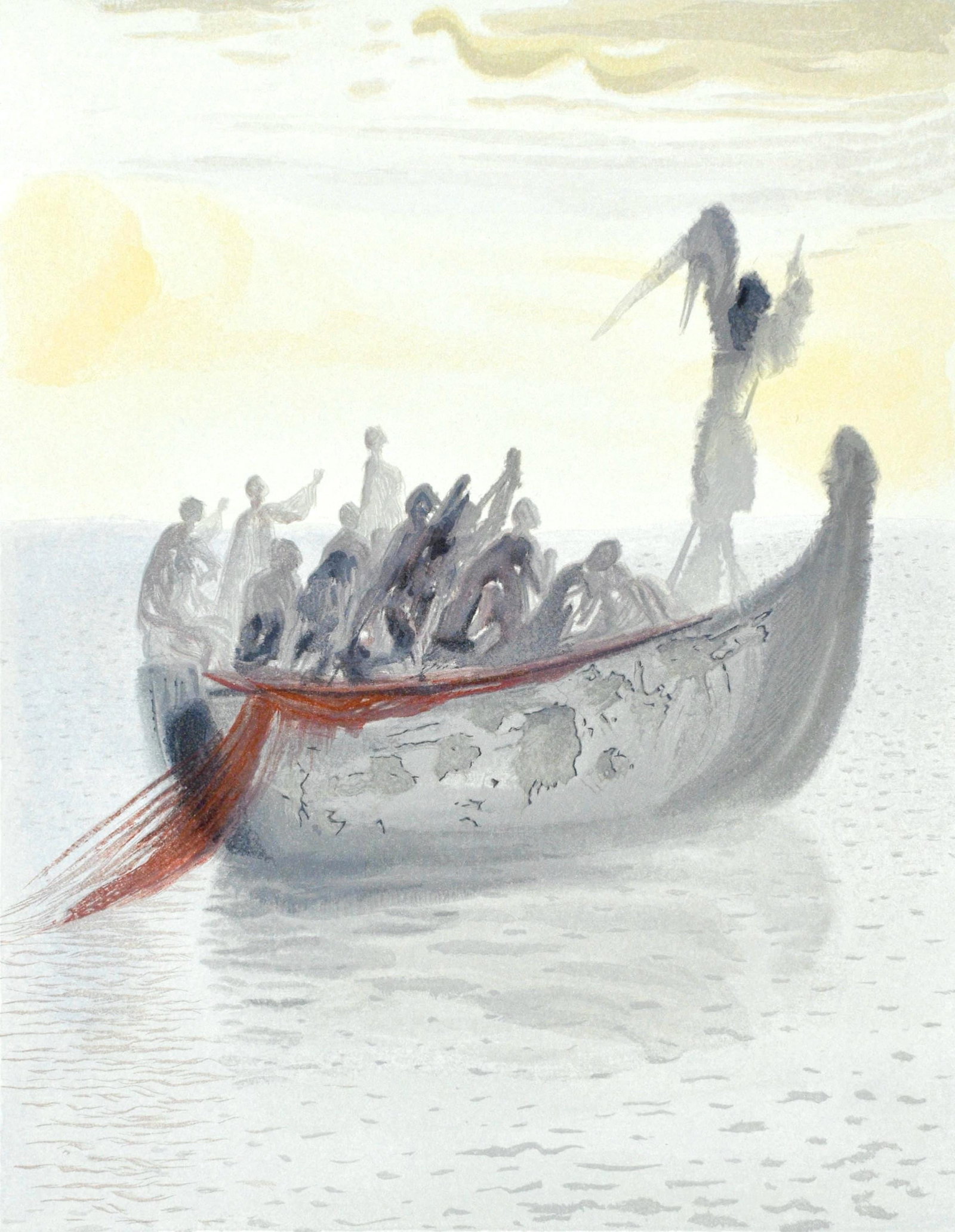 Salvador Dali, Purgatorio II (Michler/Lopsinger 1039-1138; Field 189-200), La Divina Commedia, (1 of 4)