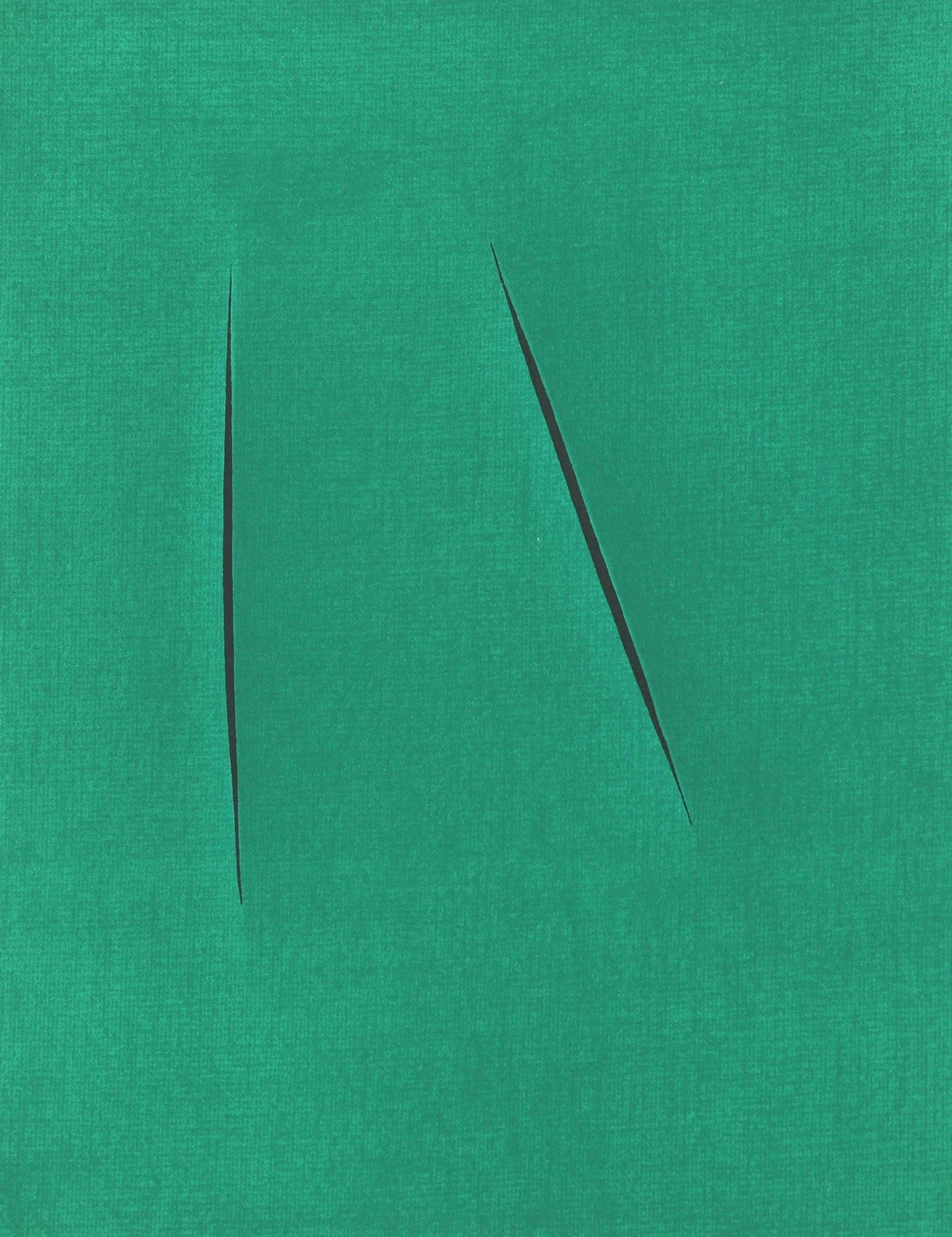Lucio Fontana, Concetto Spaziale, San Lazzaro et ses Amis, XXe siecle, Limited Edition Lithograph: Lithograph on velin d'Arches paper. Paper Size: 14 x 10.5 inches. Inscription: Unsigned and unnumbered, as issued. Notes: From the album, San Lazzaro et ses Amis, Hommage au fondateur de la revue XXe