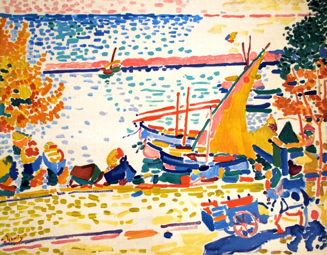 Andre Derain, Port de Collioure, Fauves, Collection Pierre Levy, Limited Edition Lithograph (1 of 4)