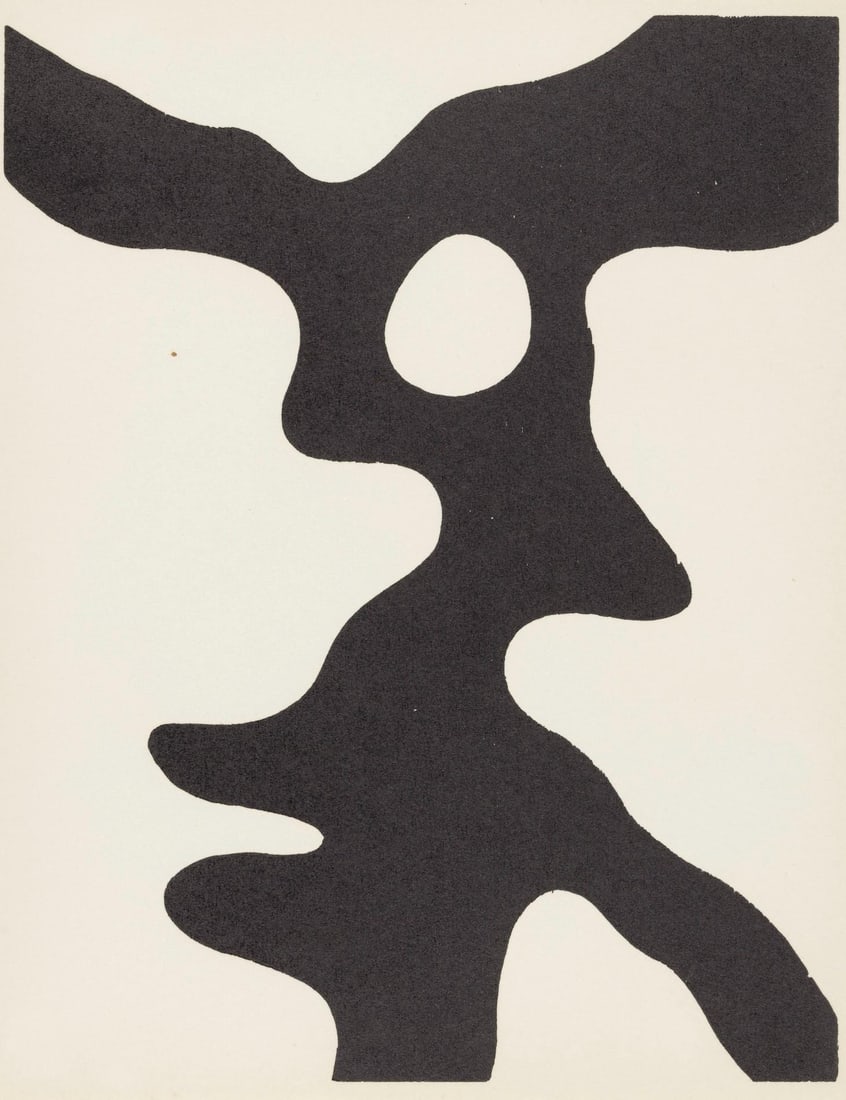 Hans Jean Arp, Composition (Arntz 148-175; Hagenbach A 25; Bolliger 54), Dreams and Projects,: Woodcut on velin d'Arches paper. Paper size: 11.25 x 8.875 inches. Excellent condition. Inscription: Unsigned and unnumbered, as issued. Notes: From the folio, Jean Arp, Dreams and Projects, 1951-1952