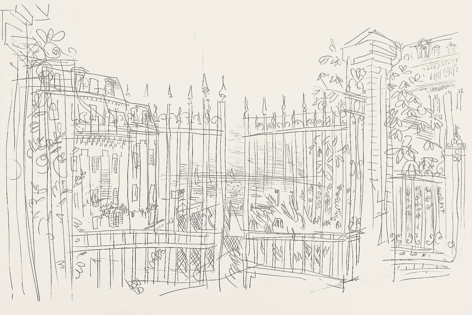 Raoul Dufy, Composition, Les Cotes Normandes, Limited Edition Lithograph (1 of 4)