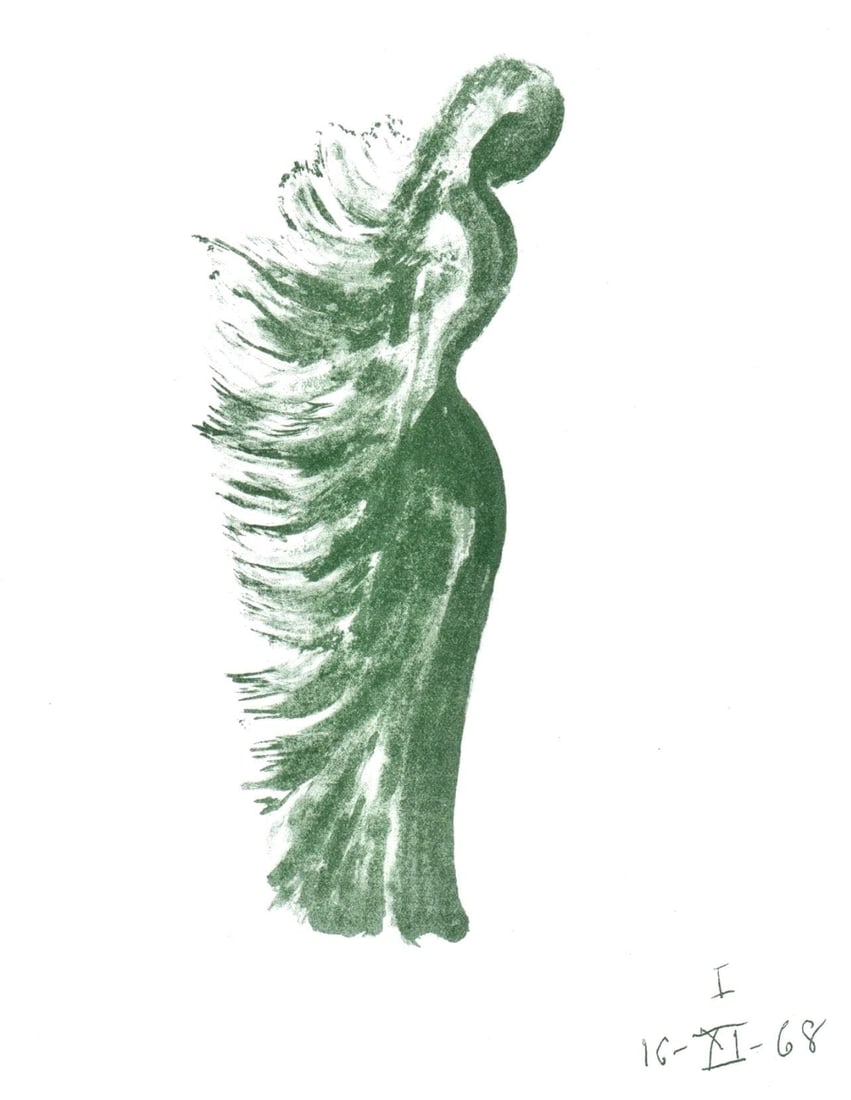 Apel.les Fenosa, Tramontane, Souvenirs et portraits d'artistes, Limited Edition Lithograph: Lithograph on velin d'Arches paper. Paper Size: 12.81 x 9.81 inches. Inscription: Unsigned and unnumbered, as issued. Condition: Very good/excellent, consistent with age. Notes: From the album,