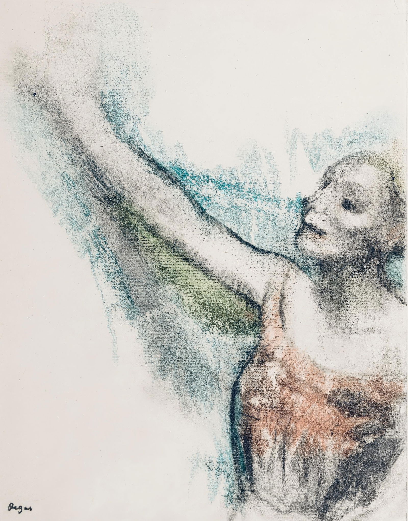 Edgar Degas, Dancer, from Dance Drawings, Limited Edition Engraving, 1936: This exquisite engraving by Edgar Degas (1834-1917), titled Danseuse (Dancer), originates from the celebrated album Degas Danse dessin (Degas Dance Drawings), published by Ambroise Vollard, Paris, and